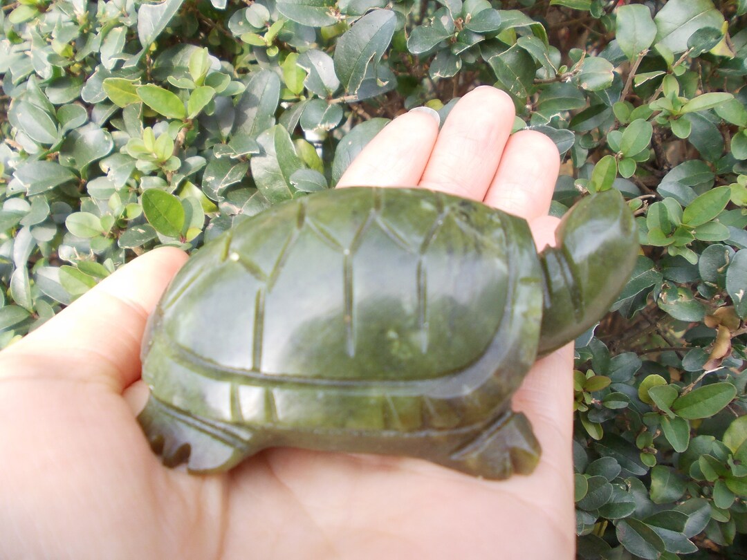 Funny Jade Crystal Healing Jade Turtle Carving Carved,crystal,handmade ...