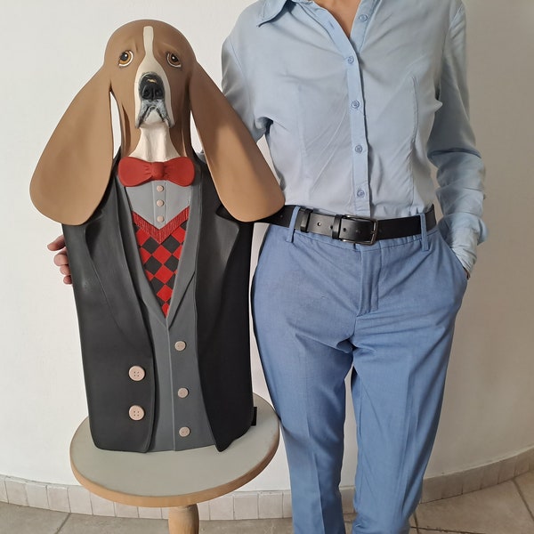 Paper Mache Dog Etsy