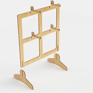 Laser Cut Key Chain Stand Kit Vertical Key Fob Holder Jewelry Showcase ...