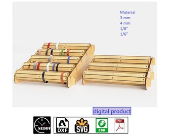 Laser Cut Bracelet Stand or Watch Holder - Selling or Storage for Your Collection 2 Sizes - Bracelet Organizer - DIY e-files svg cdr pdf dxf