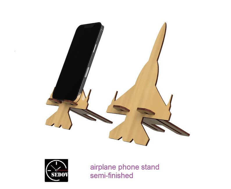 Wood Fighter Phone Stand for Creativity Handmade Plywood Original