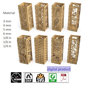 Lampada da tavolo tagliata al laser decorazioni per la casa modello di taglio del candeliere lampade moderne lampada modello di candeliere svg cdr pdf dxf