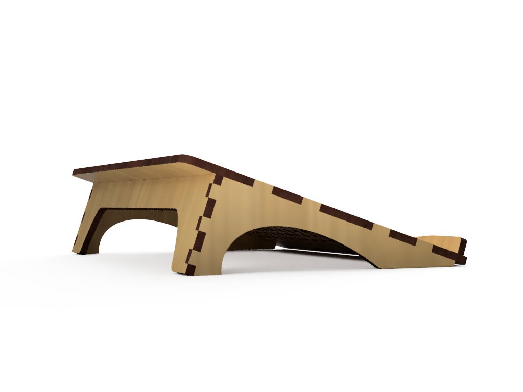 Laser Cut Laptop Stand With Ventilation Holes - Ergonomic and ...
