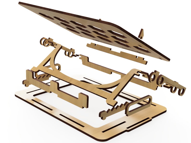 Laser Cut Laptop Stand Adjustable Tilt Height Large - Etsy