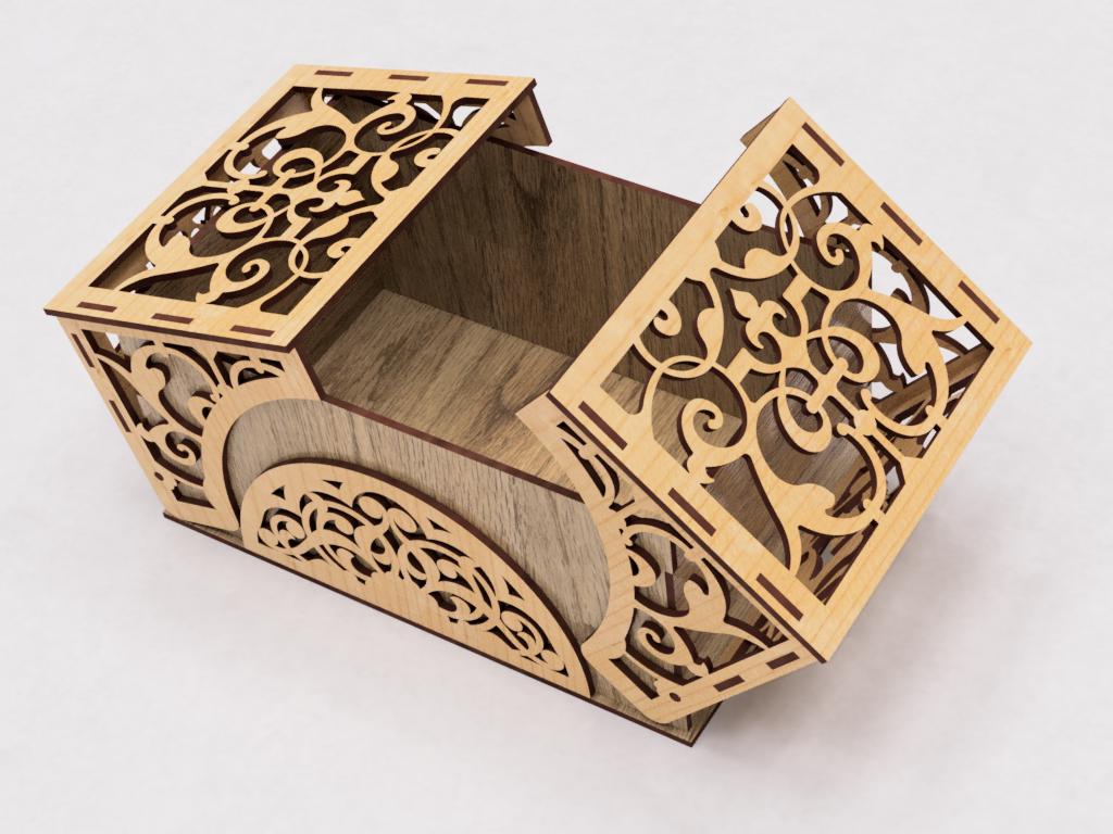 Laser Cut Gift Box 2 Sizes - Ring Gift Box - Jewelry Box With Lid ...