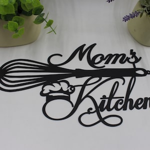 Personalized Kitchen Metal Sign - Customized Culinary Wall Art - Chef&#39;s Name Iron Decor - 3 Styles Available - Cooking Inspired Art