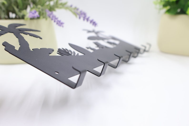 Beach Style Key Holder for Wall Metal Key Organizer Rack, 715 Hooks