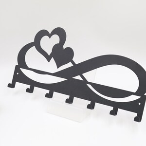 Infinity Heart Key Holder,key Hook - Wall Mounted Metal Hook Rack for ...