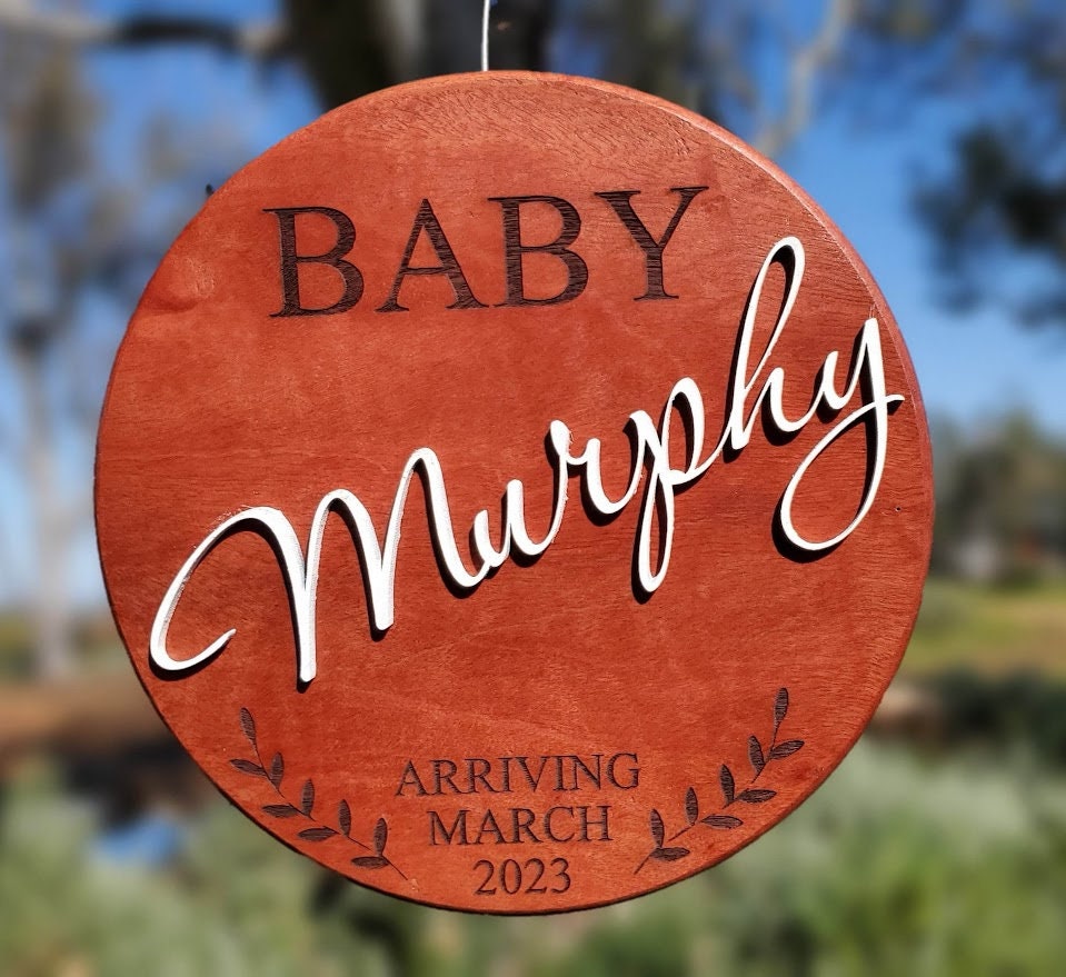 Birth Announcement Sign Your Baby's Name in Acrylic Etsy Australia