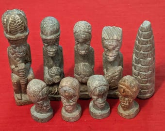 African 2 Chess Moulds