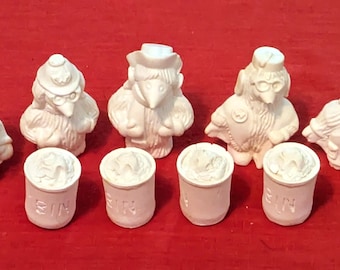 The Wombles Schach Set, Latexformen