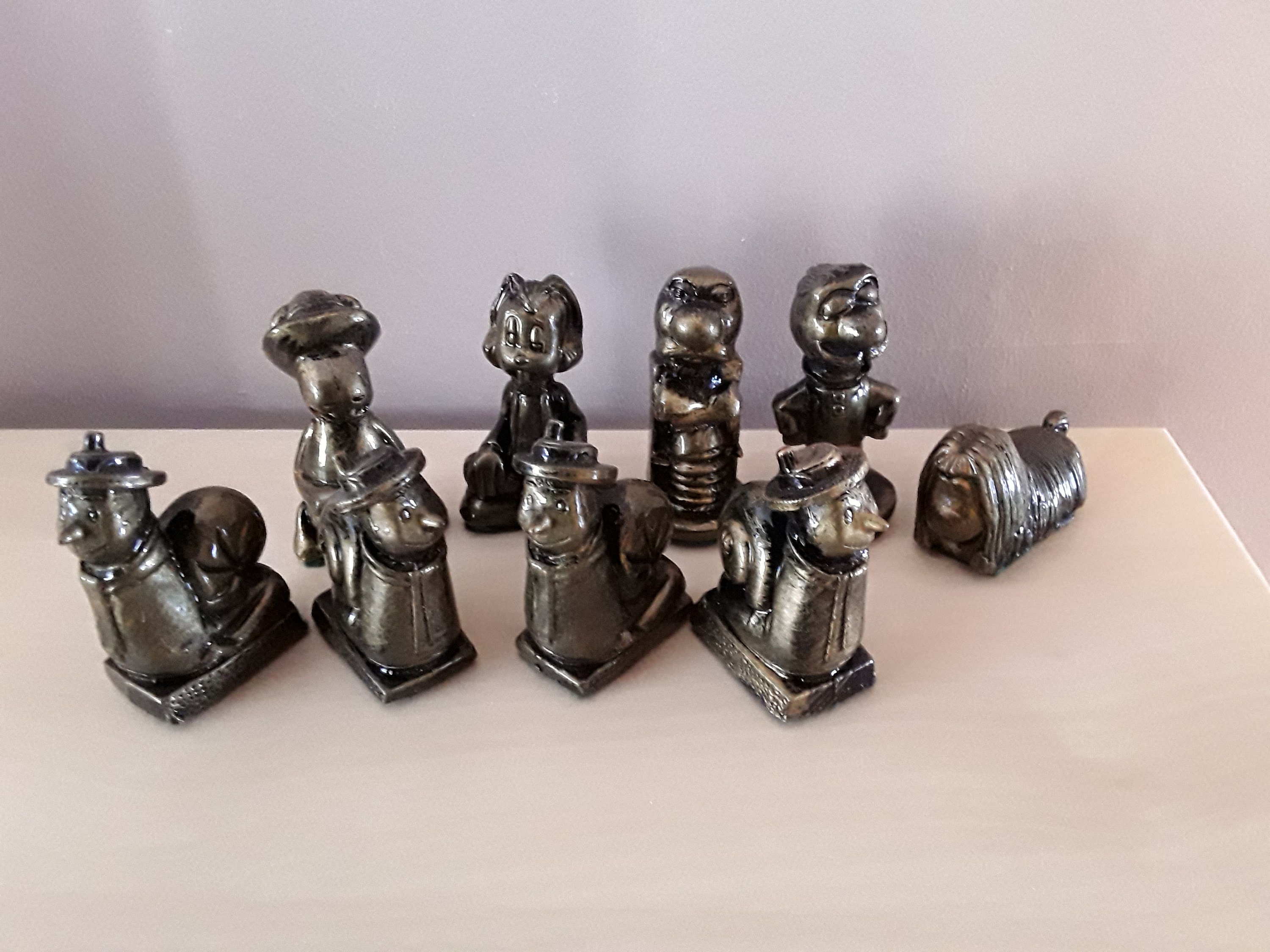 Myth and magic chess set handmade chess pieces with a Wiccan - Portugal