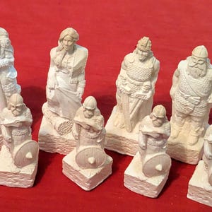 Viking themed Latex Chess Moulds