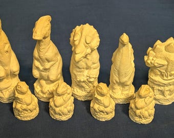 Prehistoric dinosaurs Chess Moulds