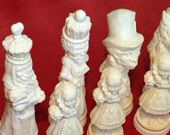 Large Alice in Wonderland  Latex Chess Mold's