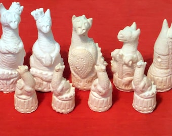 Dragons Chess Moulds
