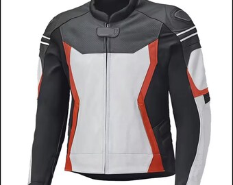 Custom made Premium Quality Handmade Motorbike Jacket - Top quality Protection , Perfect Gift for the Riders.