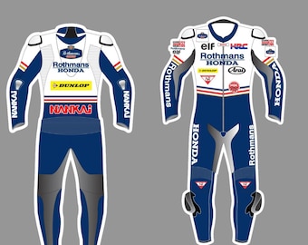 Honda one piece motorbike leather racing | CE Approved Motorbike Riding Suit With Protective Armours