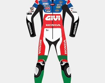Alex Marquez Honda Motorbike Suit Great Quality Extra Layer Protection - CE Approved with Protective Armours