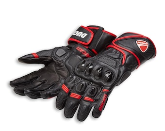 Ducati Top quality CE approved protection  Motorbike Leather  Gloves |