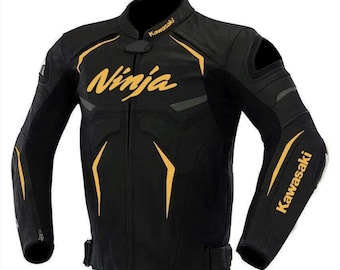 Ninja Handmade Premium Quality Motorbike Jacket - Top quality Protection , Perfect Gift for the Riders.