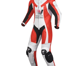 Handmade Customised & High quality leather Motorbike Suit - CE Approved Motorbike Riding Suit with Protective Armours
