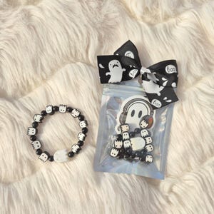 Kids Halloween bracelet, children Halloween diy bracelet kit, cute Halloween bracelet for children, Halloween craft