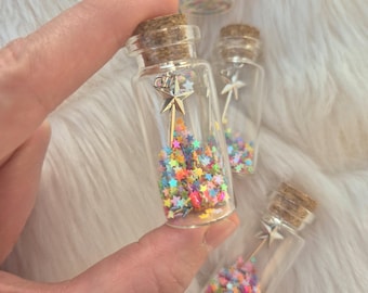 Miniature Magic Wand in a small glass, tooth fairy gift, garden fairy dust, Miniature fairy wand for children