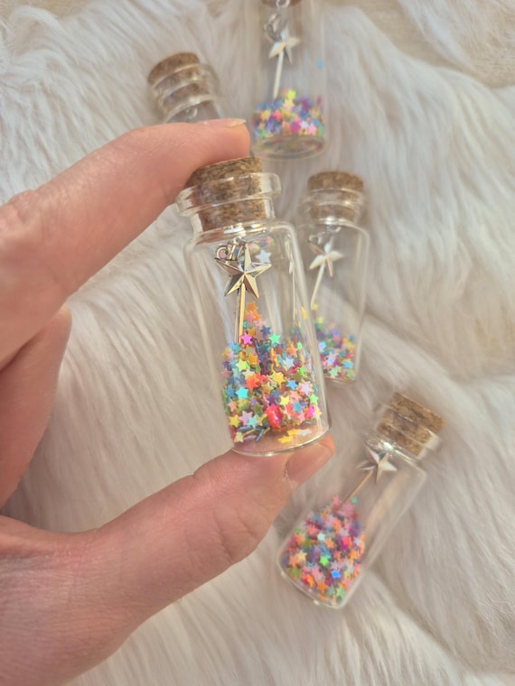 Miniature Magic Wand in a small glass, tooth fairy gift, garden fairy dust, Miniature fairy wand for children