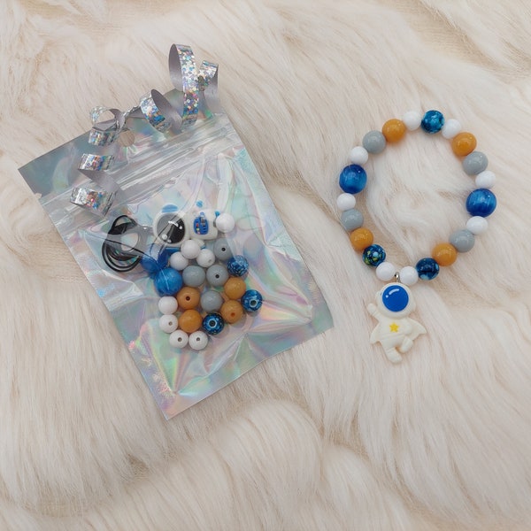DIY Astronaut Bracelet Kit: Space Party Favor for Kids
