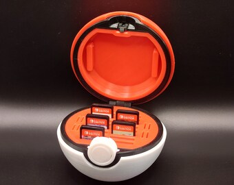 Pokemon Pokeball Nintendo Switch Game Card & SD Holder