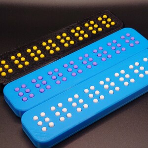 3D Printed Braille Training 8 Cell Learn Braille Easily - Sensory Toy ...