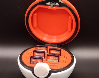 Pokemon Pokeball Nintendo Switch / Switch 2 Game Card & Micro SD Holder