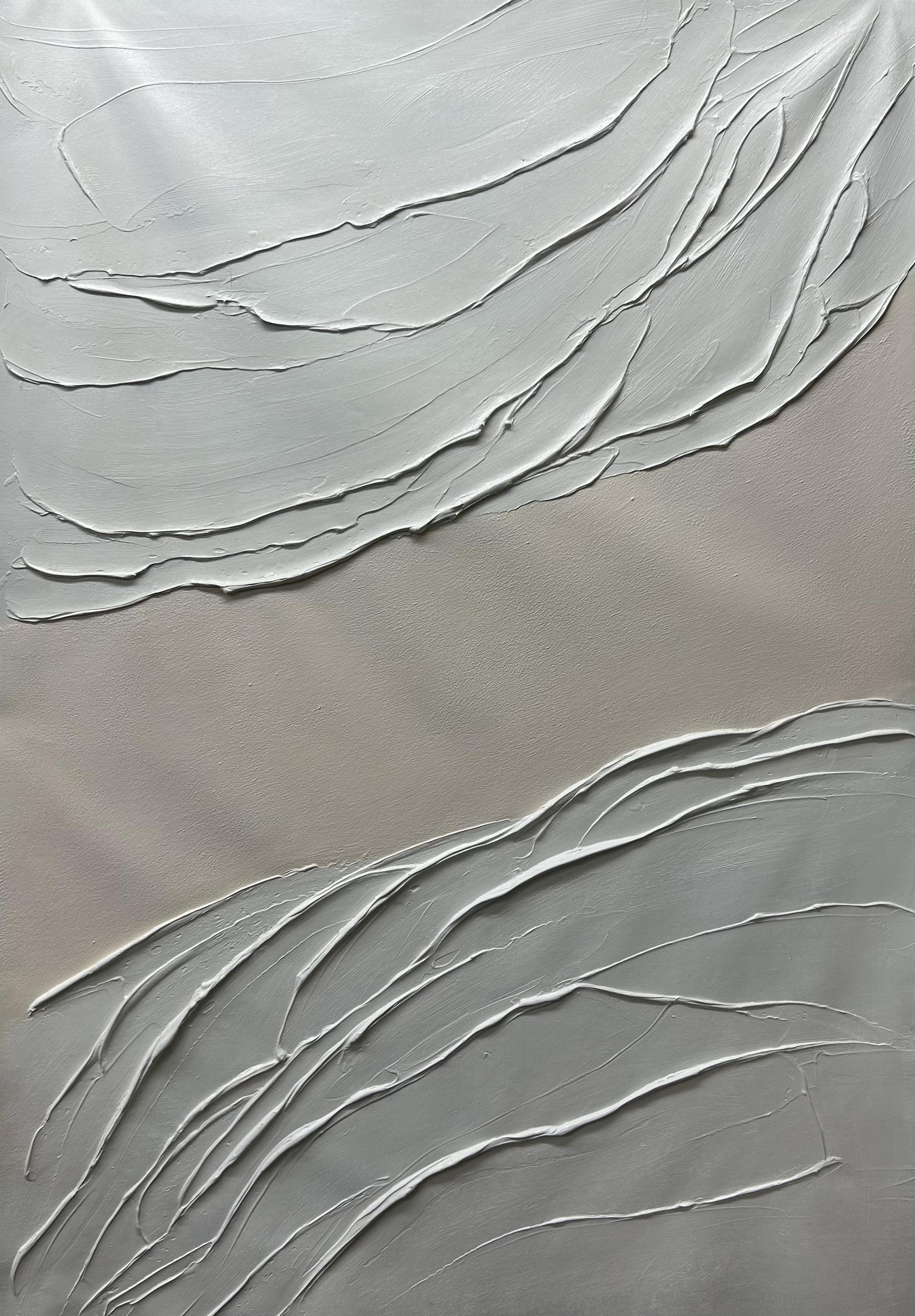 Large Original Oil Painting, Beach Sand Color Art on Canvas, Abstract ...