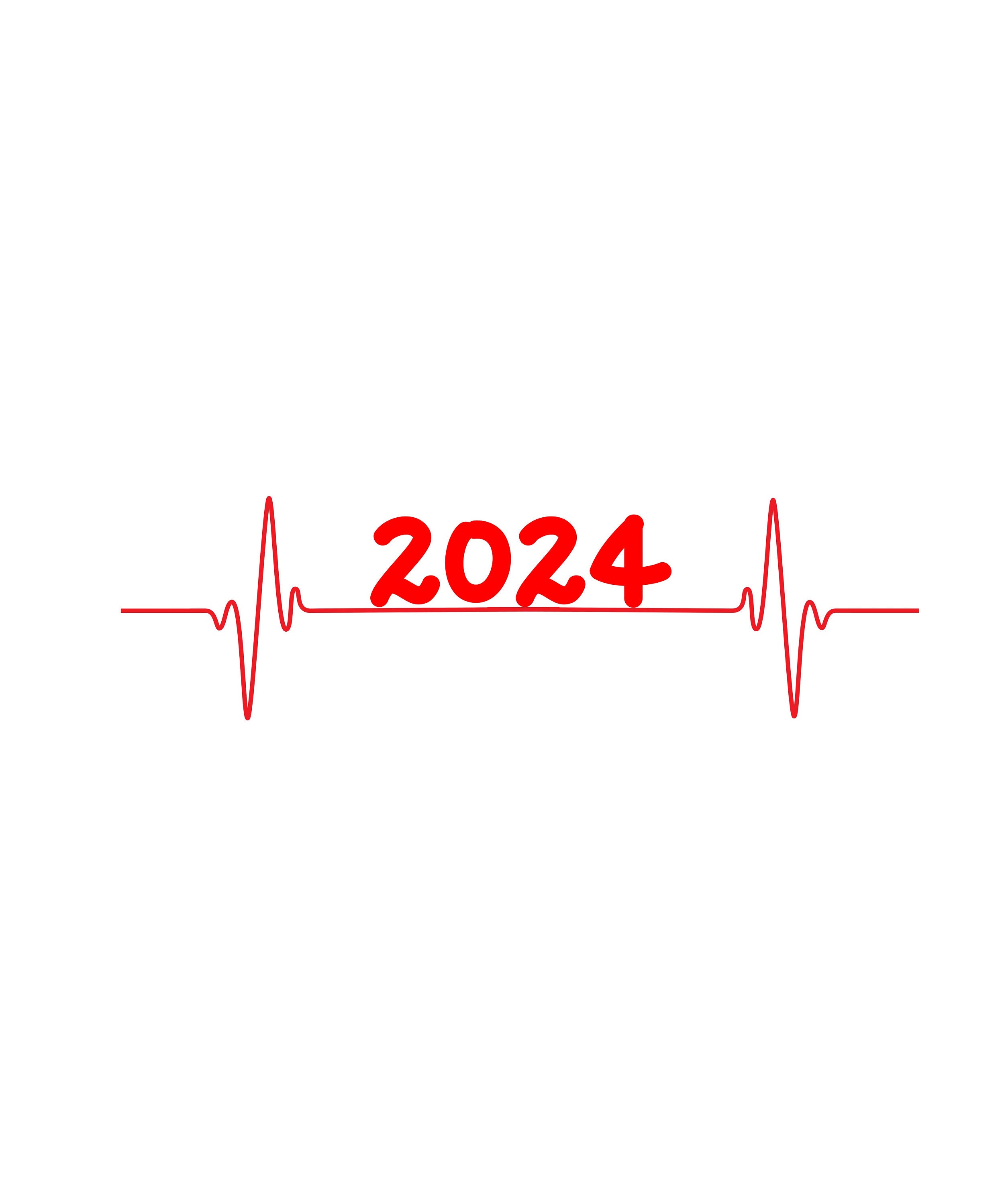 New Year Heartbeat 2024 Heartbeat Svg Heartbeat Png Jpg Etsy