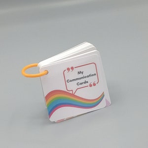 Child communication cards with lanyard can also be personalised