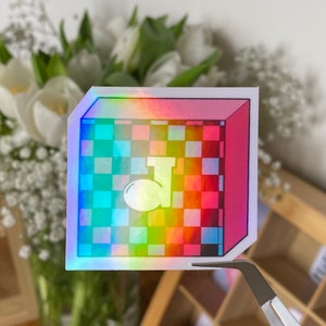 BTS J hope holographic sticker / cute kpop sticker / autocollant BTS