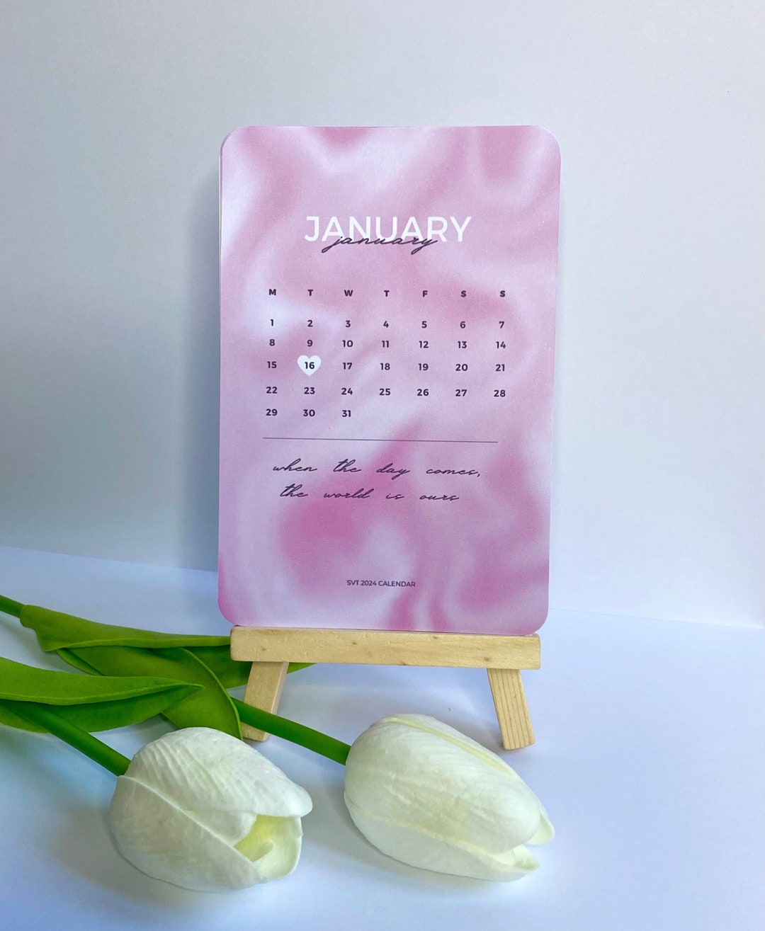 SEVENTEEN Kpop 2024 Mini Calendar / SVT Quotes / 12 Months Etsy