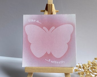 BTS memo pad  « like a butterfly » / cute kpop memo pad