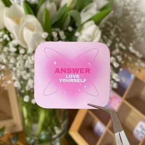 BTS stickers « Answer love yourself » / cute kpop stickers / autocollants BTS