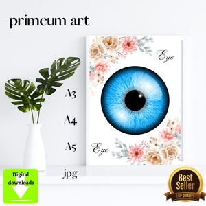 Optometrist Gift, Eye Art Printable, Iris Eye Print, Ophthalmologist Gift, Optometry Decor, Optical Print, Optician Office Decor, Eye Doctor