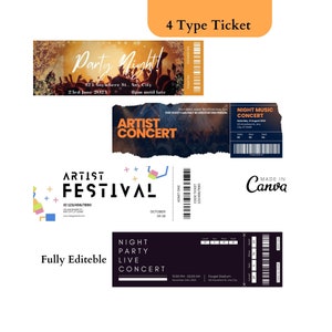 Künstlerticket-Vorlage, Konzertkarten-Vorlage, Custom Event Ticket Stub, Basketball Ticket, Überraschungsgeschenk druckbares Ticket, Kaltspiel