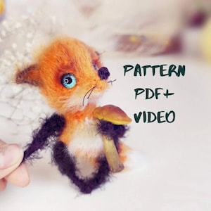 Pattern fox crochet DIY tutorial in English