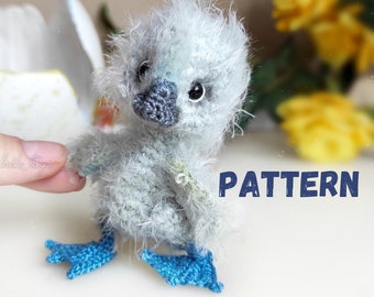 Pattern  blue footed booby crochet DIY tutorial in English