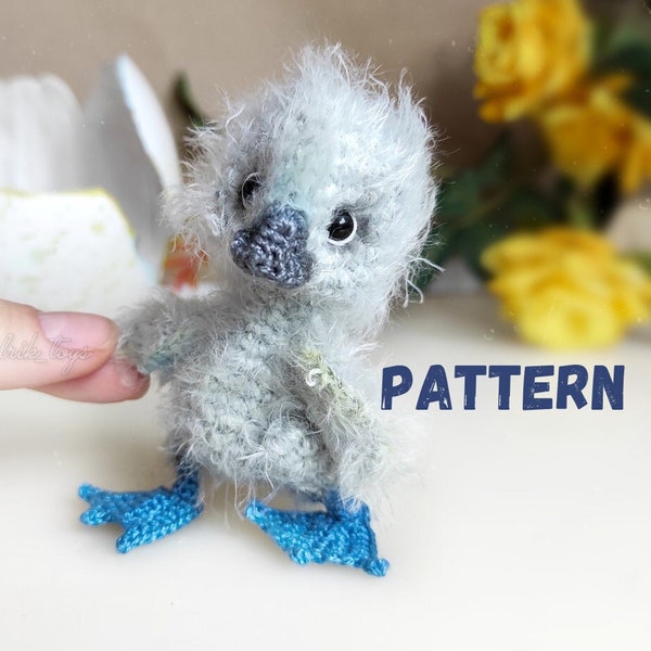 Pattern  blue footed booby crochet DIY tutorial in English