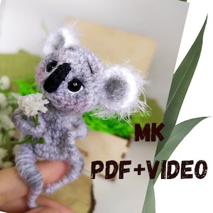 Pattern Little Koala crochet DIY tutorial in English