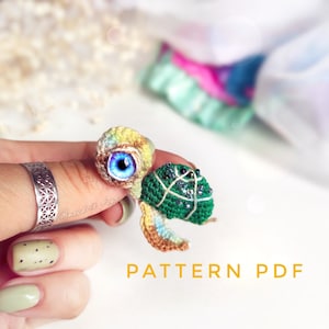 Pattern turtle amigurumi crochet DIY tutorial in English