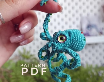 Pattern octopus amigurumi crochet DIY tutorial in English