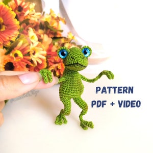 Frog amigurumi crochet DIY tutorial in English