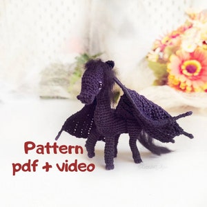 Pattern pegasus crochet DIY tutorial in English